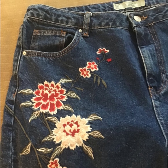 NWOT TOPSHOP EMBROIDERED JEAN - Picture 7 of 7